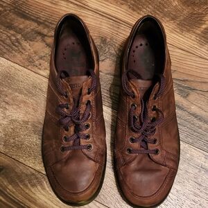 Mephisto Runoff Air Jet System Brown Leather Men's Sneakers